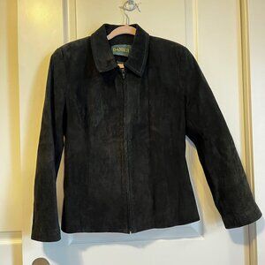 Danier Black Suede Moto Jacket